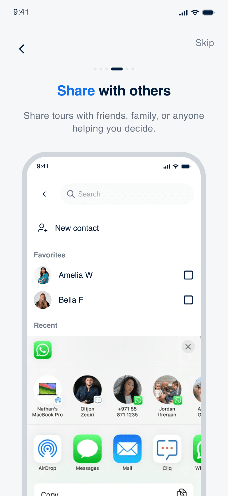 Share with Others — Revun tour discovery screenshot